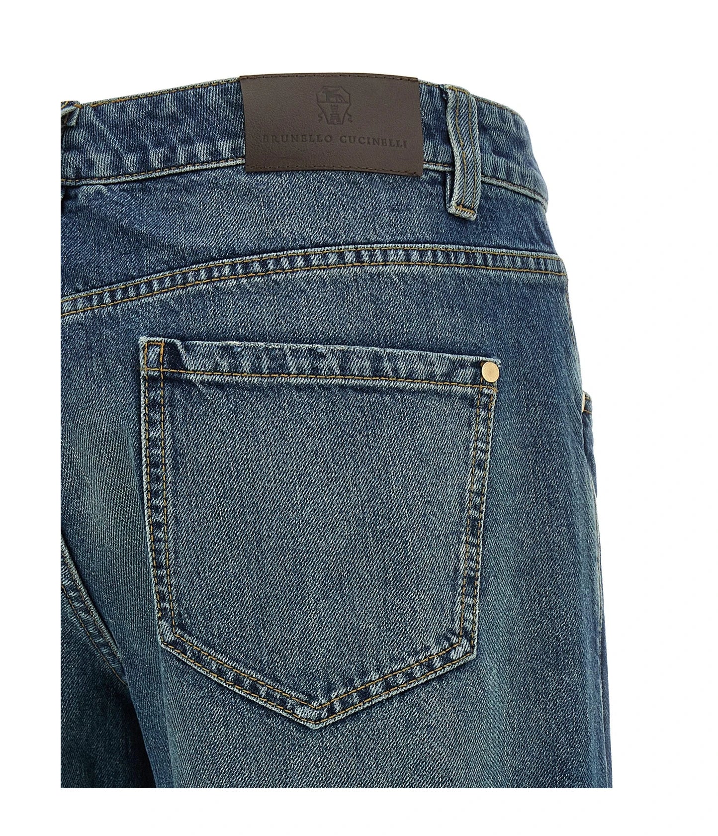 Brunello Cucinelli Jean in blue, Cotton — view 4