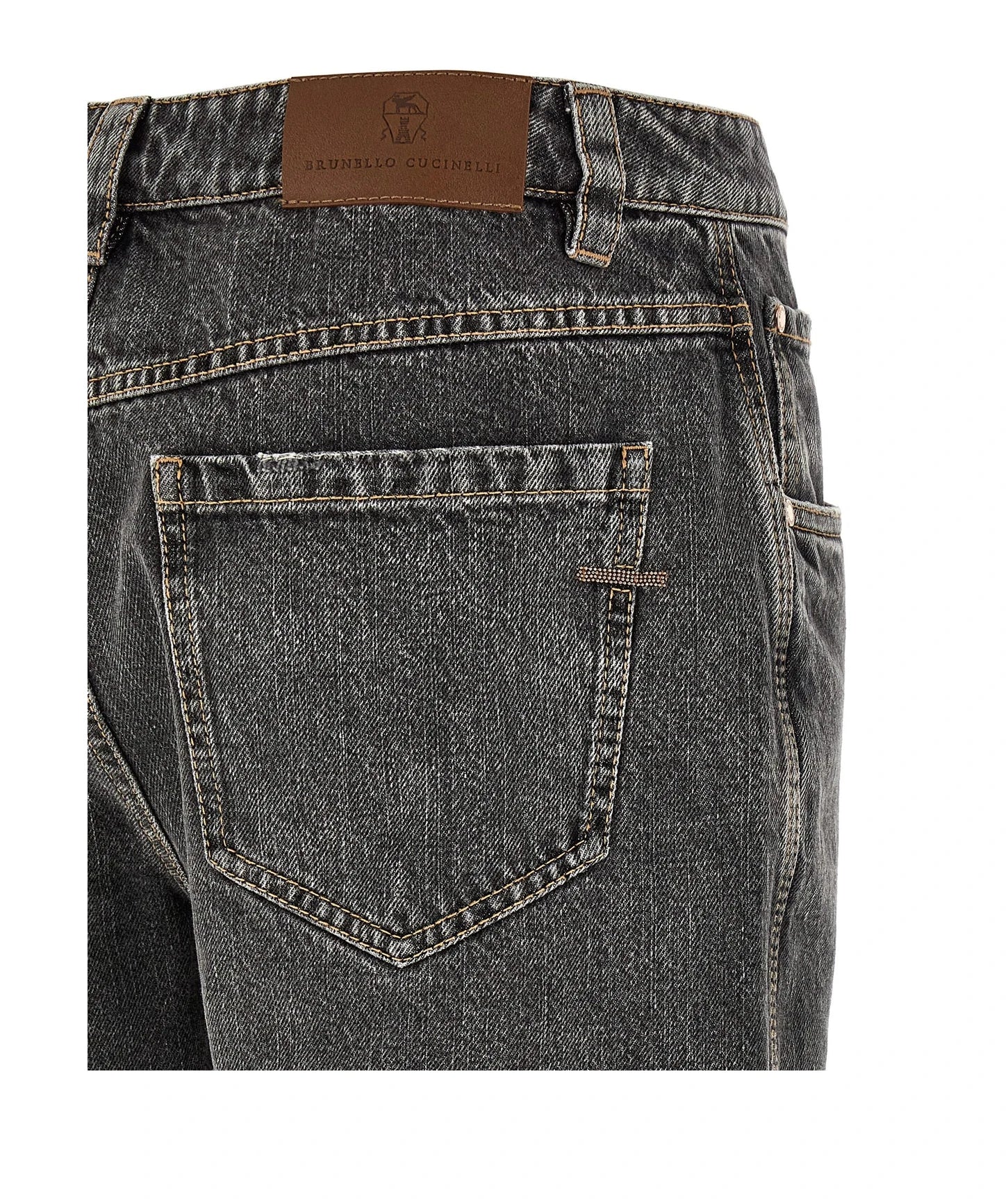 Brunello Cucinelli Jean in gray, Cotton — view 4