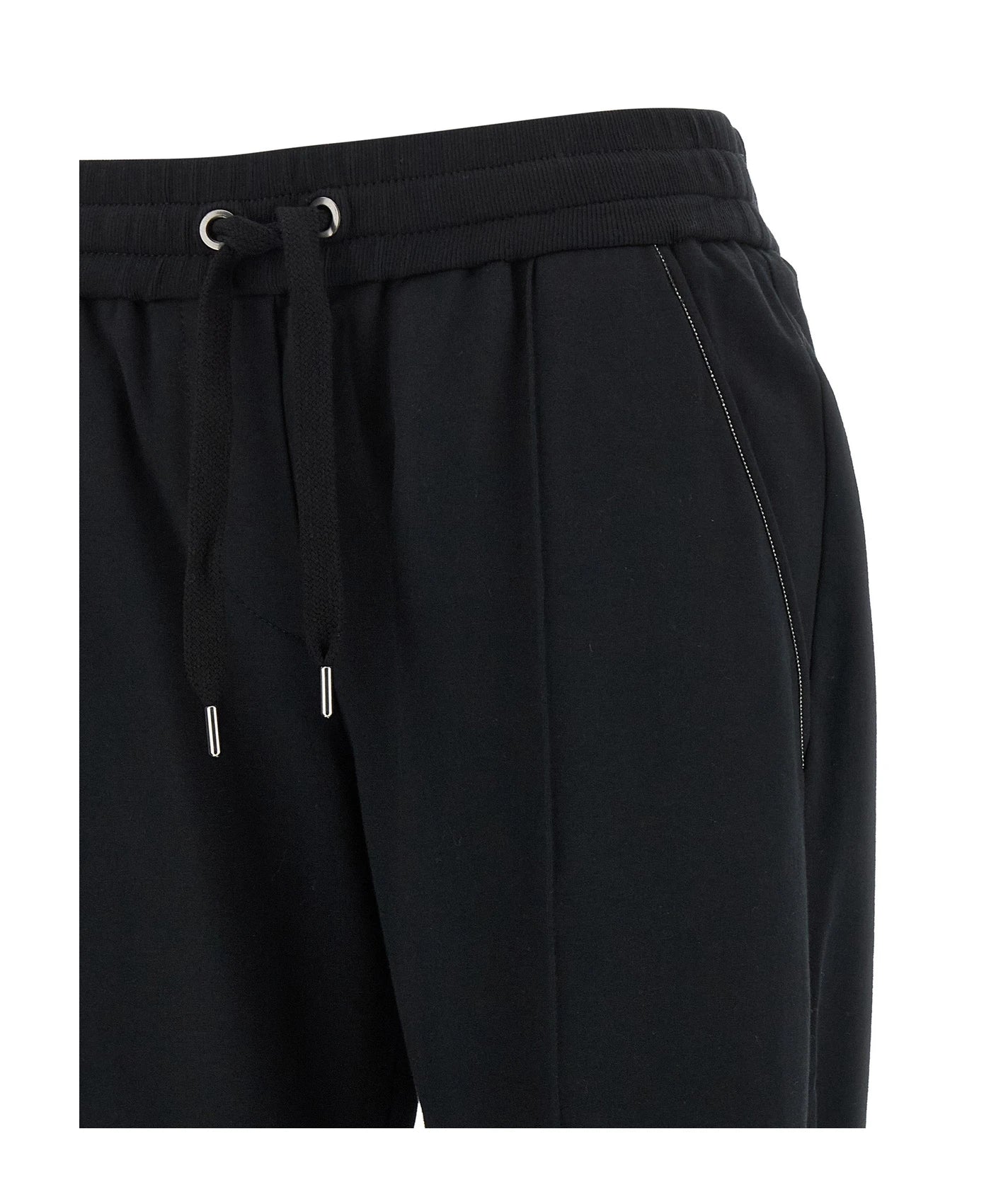 Brunello Cucinelli Jogger in black, Cotton — view 3