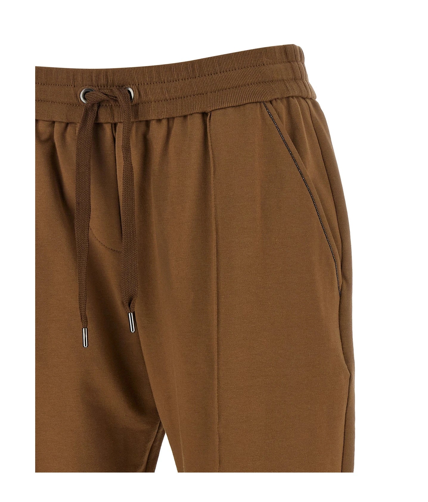 Brunello Cucinelli Jogger in brown, Cotton — view 3