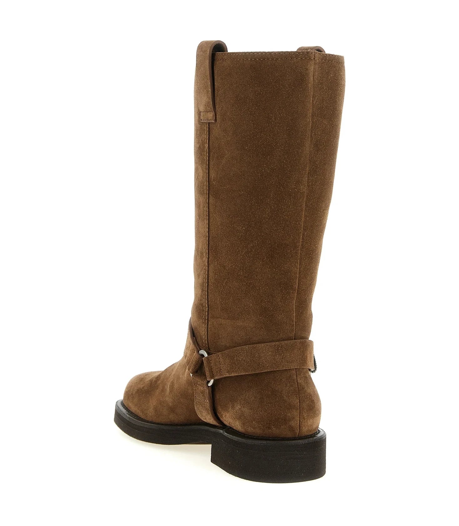 Brunello Cucinelli Knee High Boots in brown, Calfskin Leather — view 3