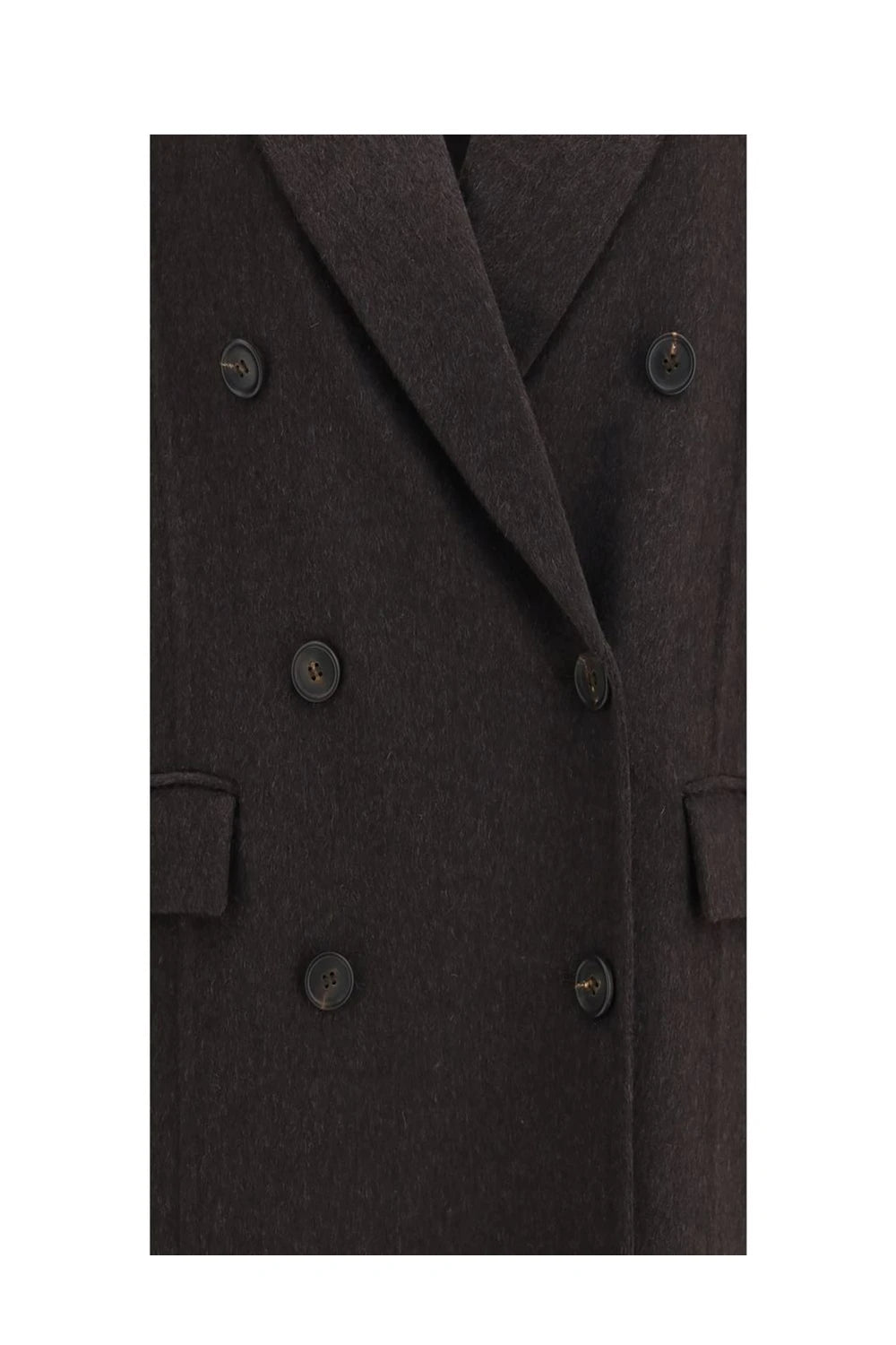 Brunello Cucinelli Overcoat in brown, Kashmir — view 3