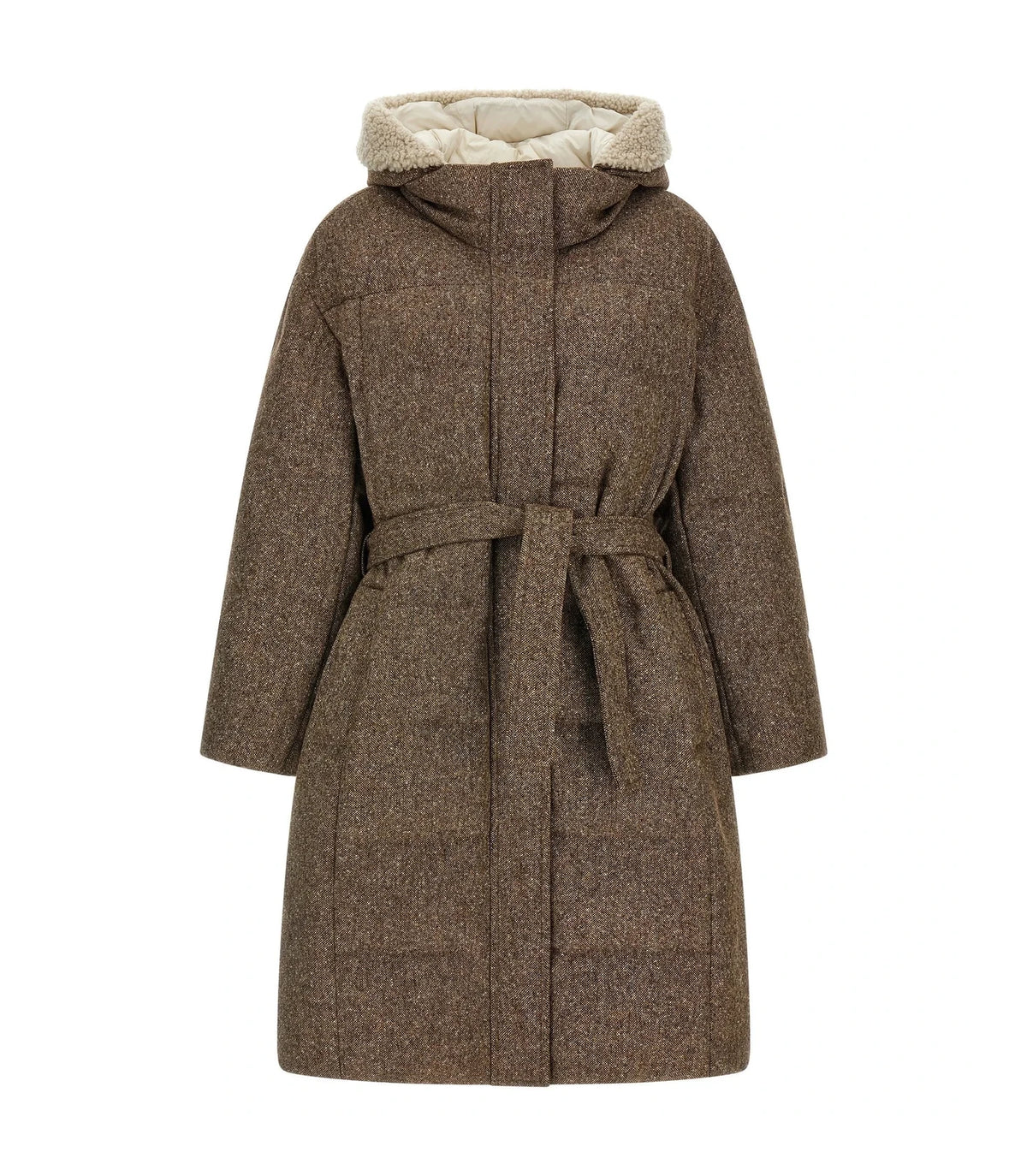 Brunello Cucinelli Overcoat in brown, Virgin Wool
