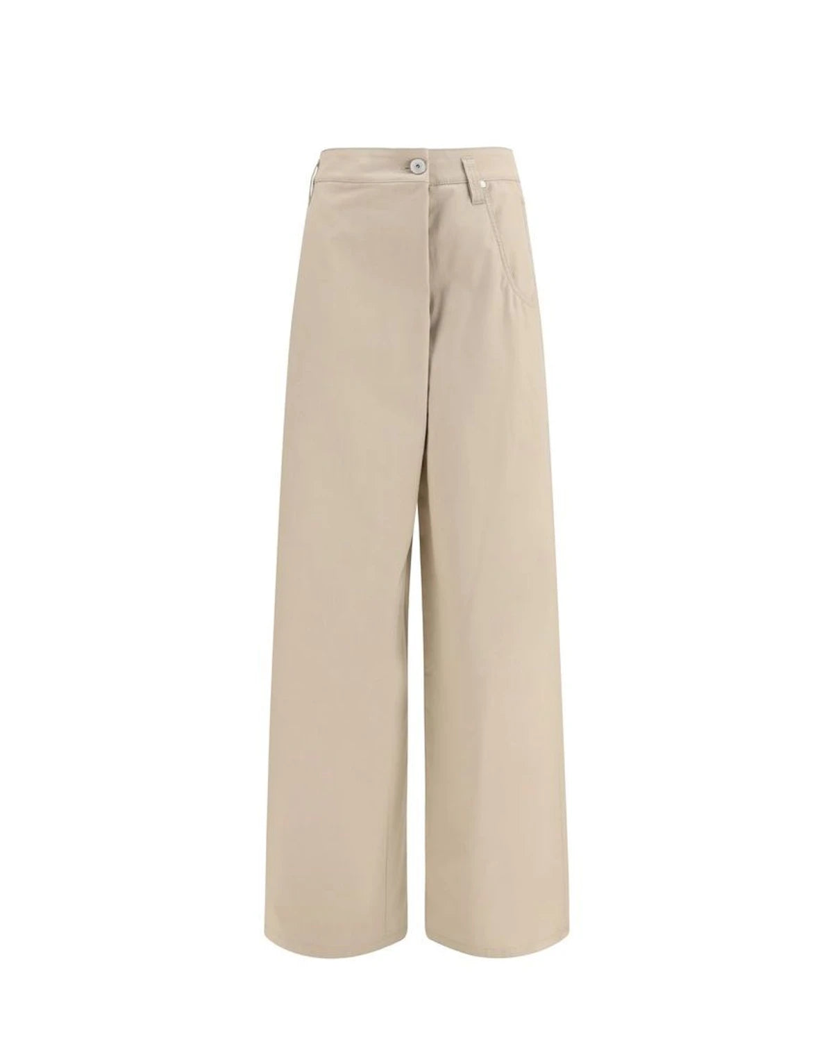 Brunello Cucinelli Palazzo Pant in beige, Cotton