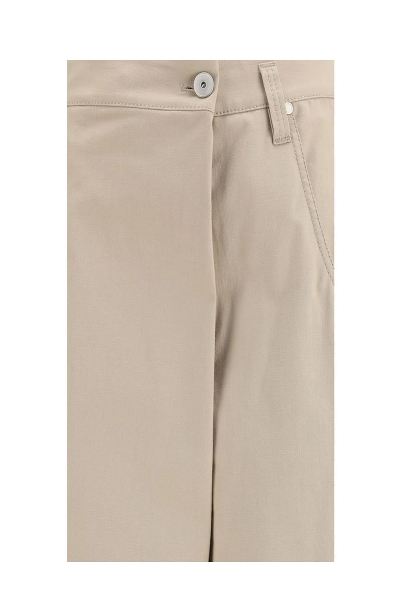 Brunello Cucinelli Palazzo Pant in beige, Cotton — view 3