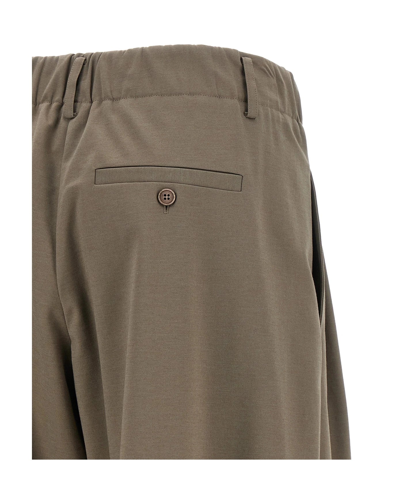 Brunello Cucinelli Palazzo Pant in gray, Cotton — view 4