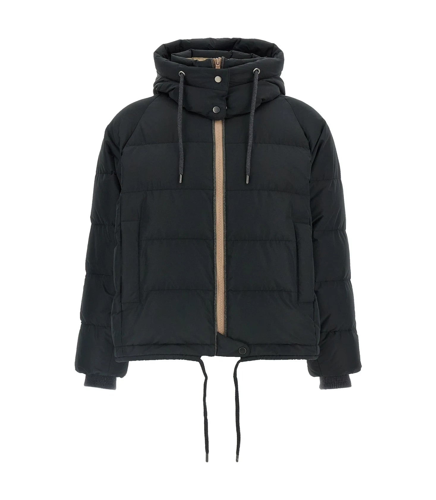 Brunello Cucinelli Puffer Jacket in black, Cotton