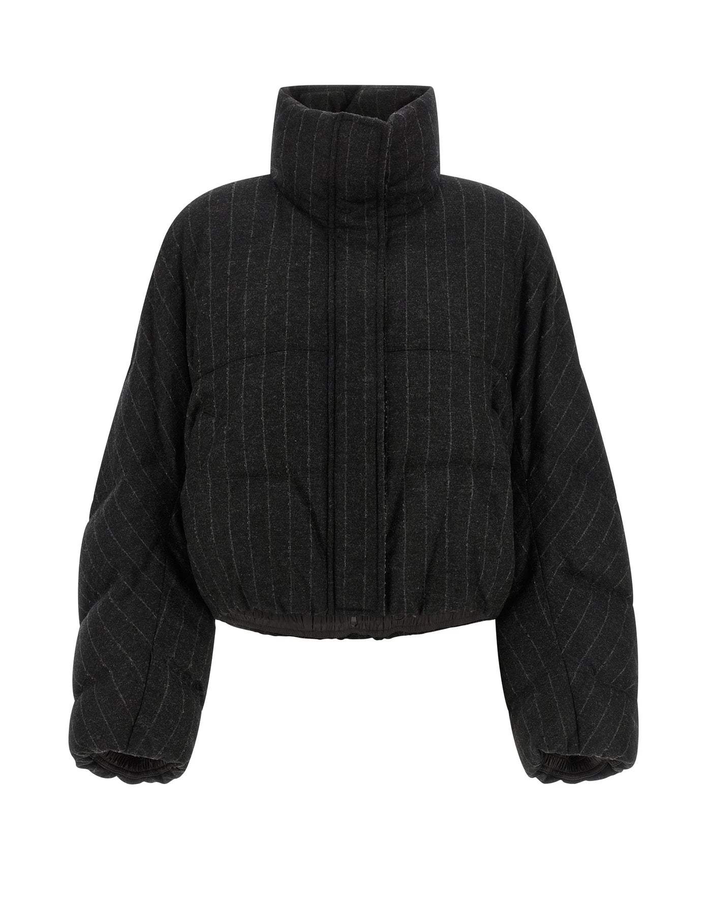 Brunello Cucinelli Puffer Jacket in gray, Virgin Wool