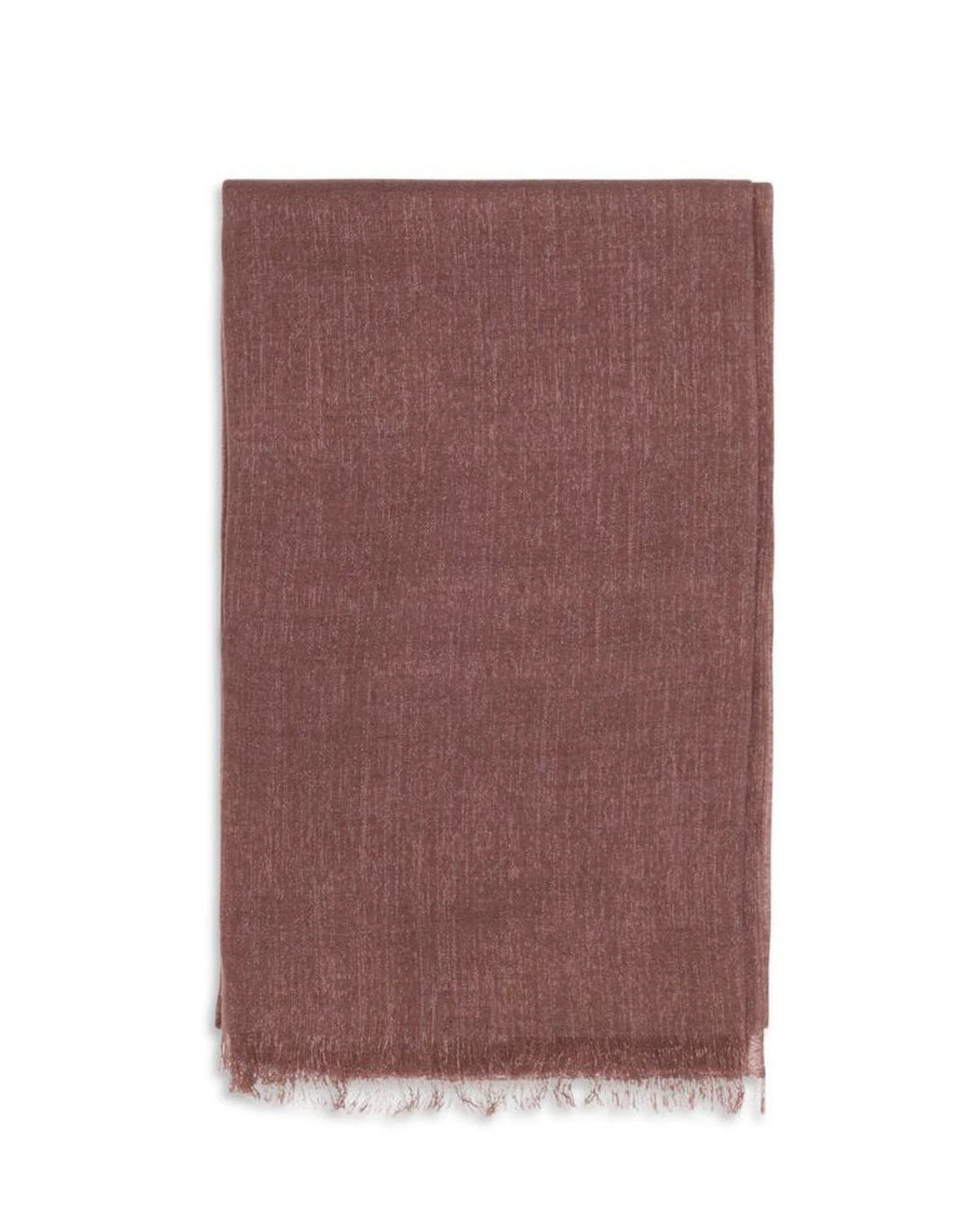 Brunello Cucinelli Burgundy Cashmere Scarf