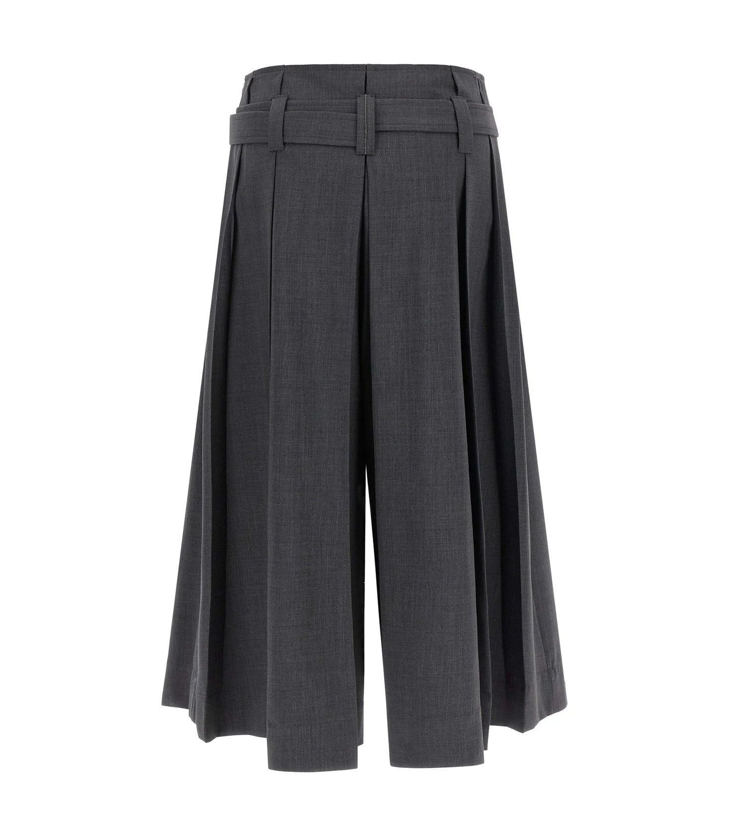 Brunello Cucinelli Short Trouser in gray, Virgin Wool — view 2