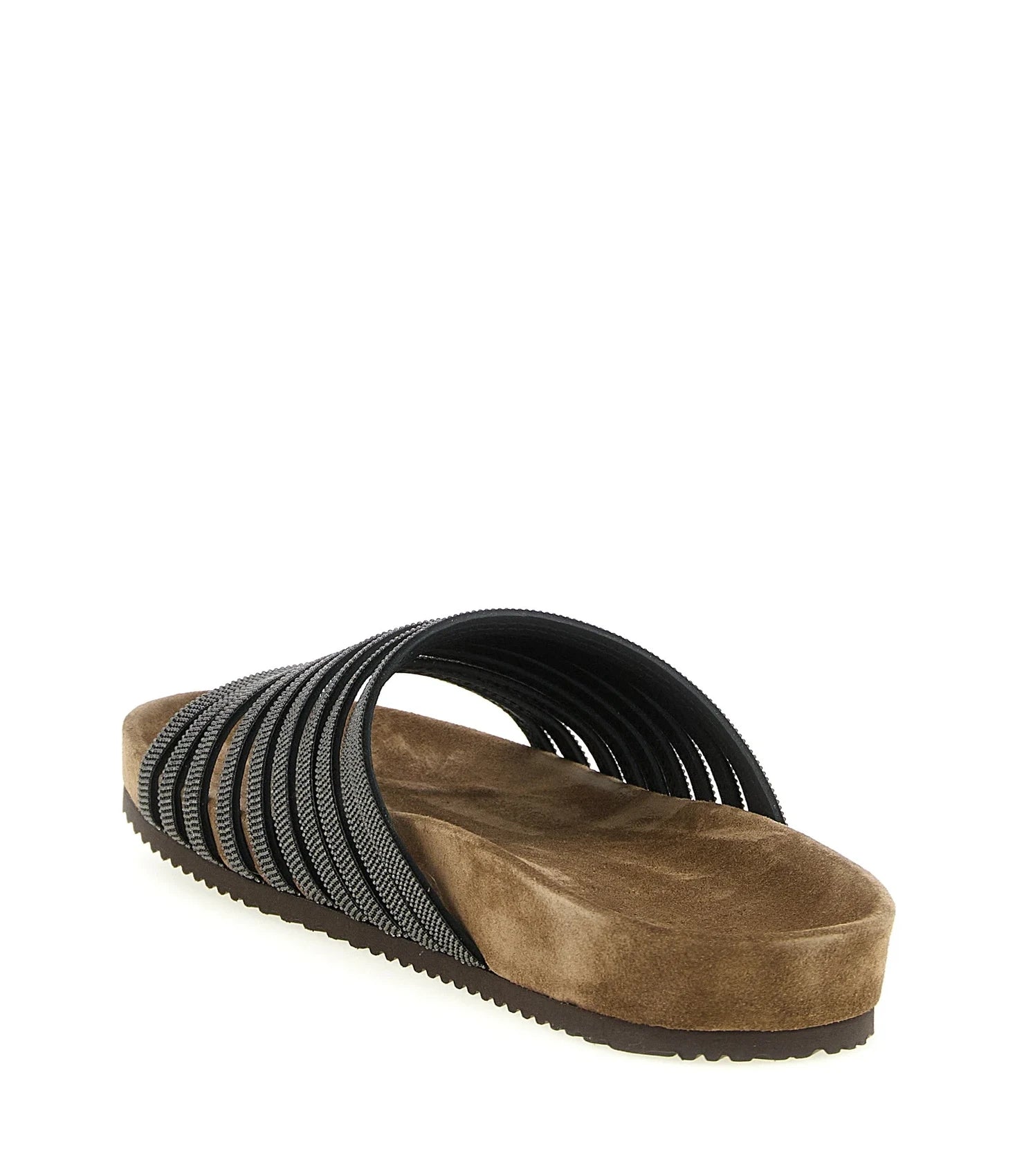 Brunello Cucinelli Black Slides 