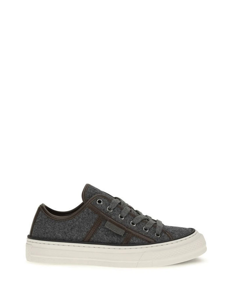 Brunello Cucinelli Sneakers in gray, Suede