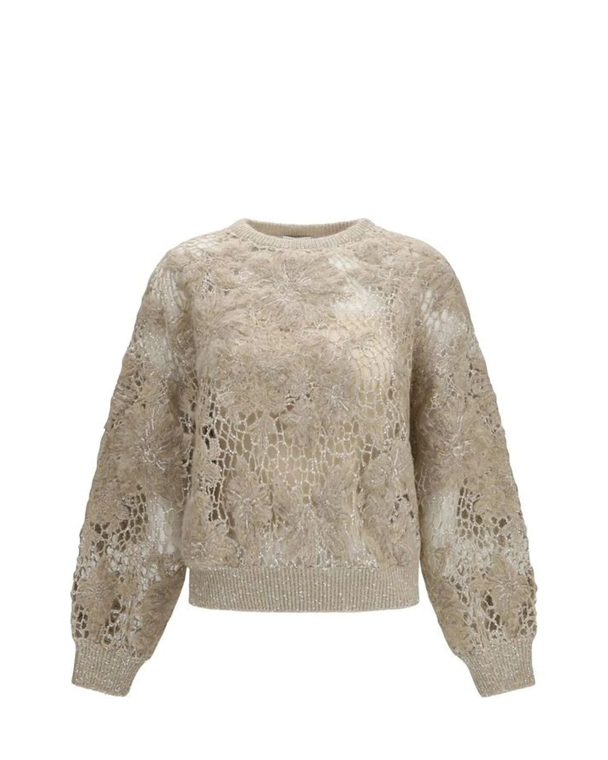 Brunello Cucinelli Sweater in beige, Mohair