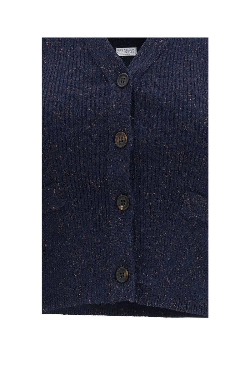 Brunello Cucinelli Sweater in blue, Kashmir — view 3