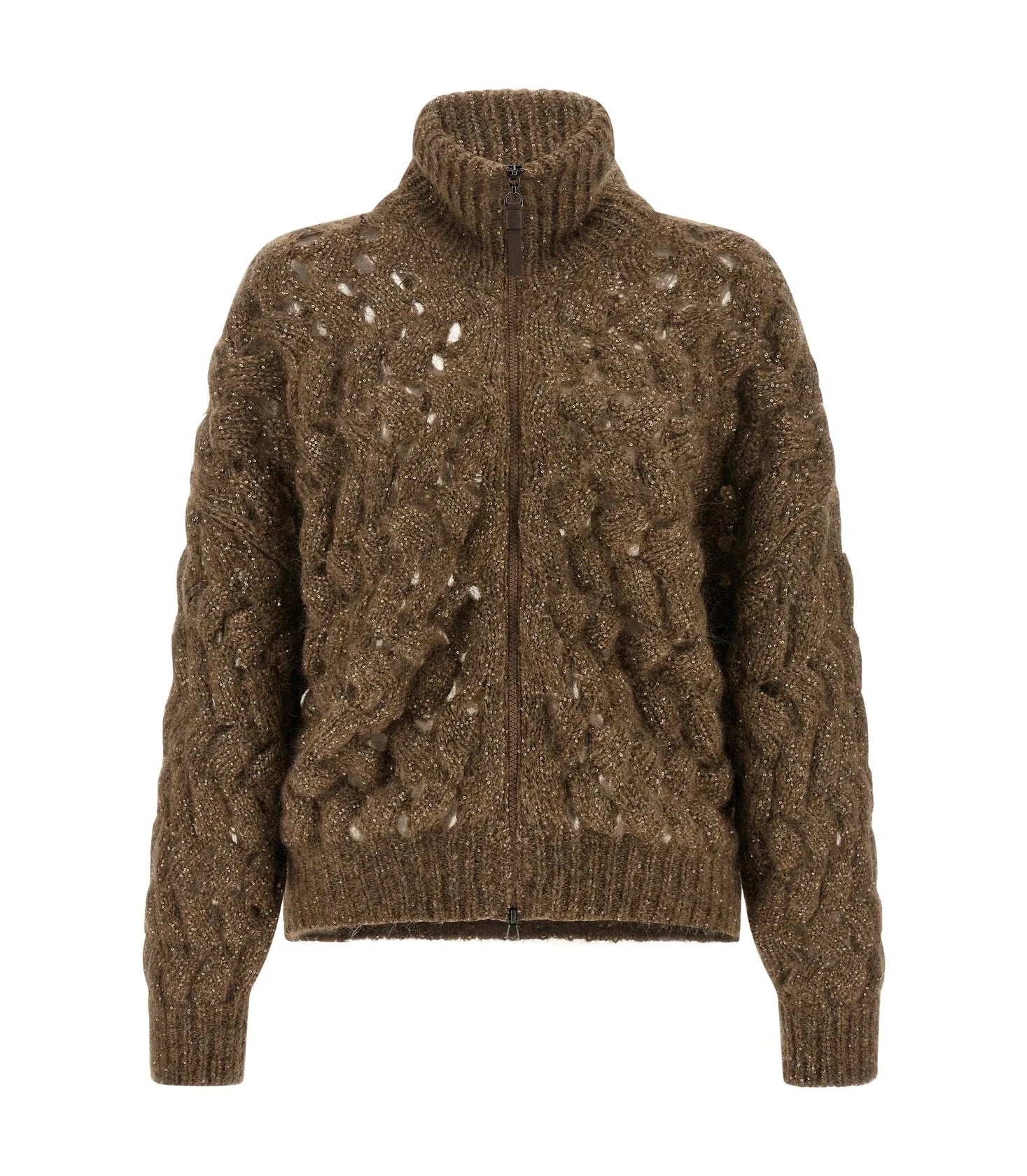 Brunello Cucinelli Sweater in brown, Mohair Wool