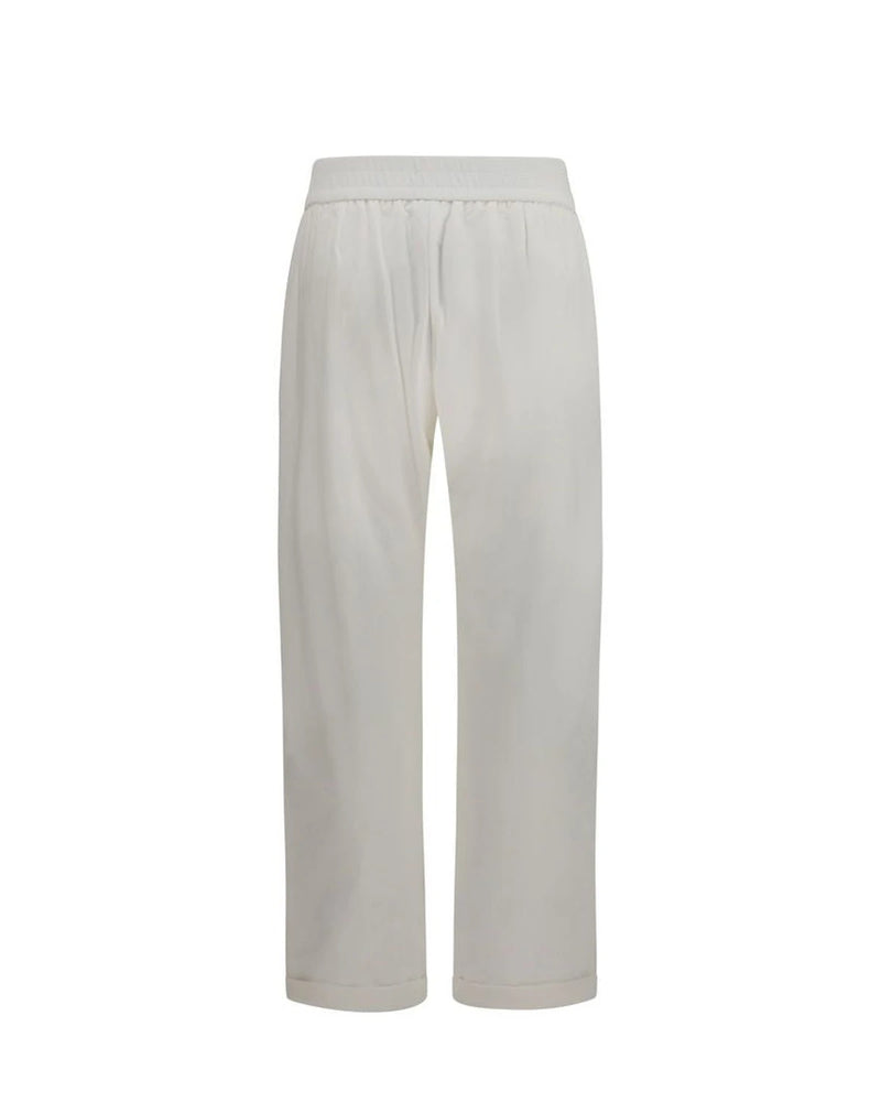 Brunello Cucinelli Sweatpant in white, Cotton — view 2