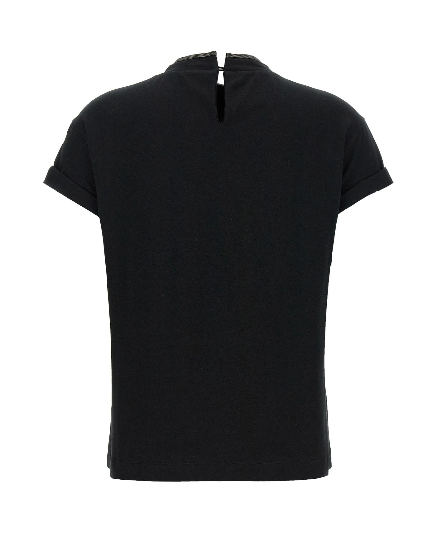 Brunello Cucinelli T-Shirt in black, Cotton — view 2