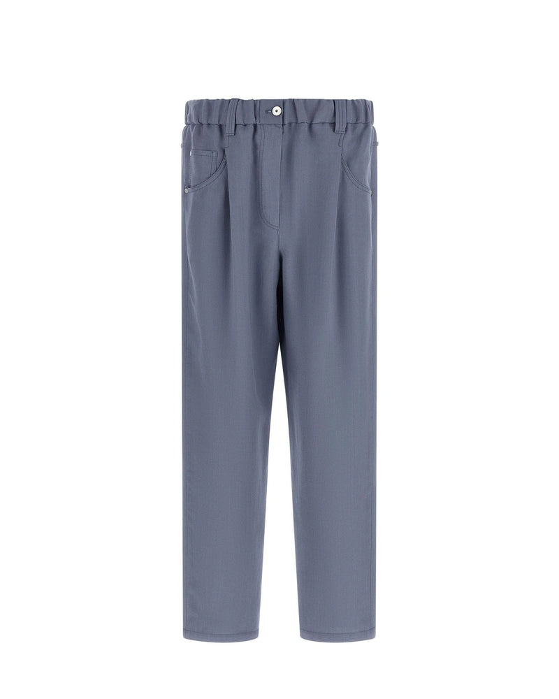 Brunello Cucinelli Trouser in blue, Viscose