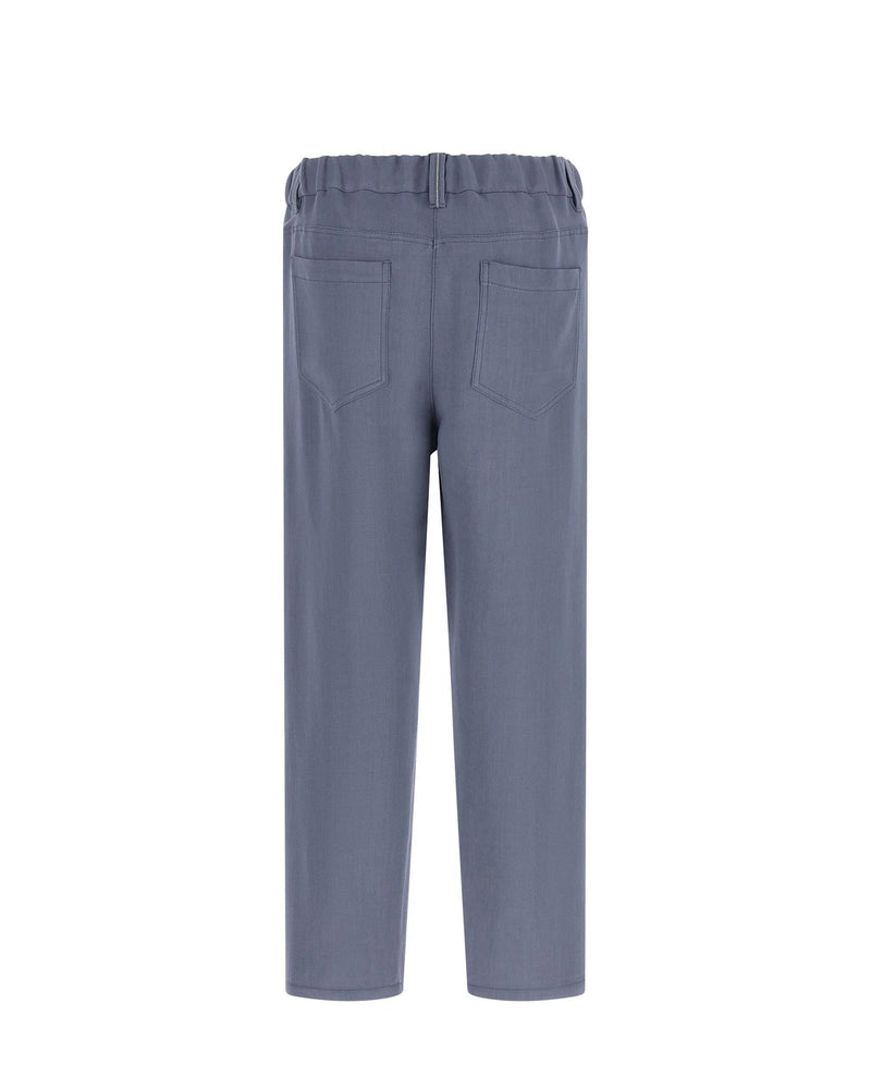 Brunello Cucinelli Trouser in blue, Viscose — view 2