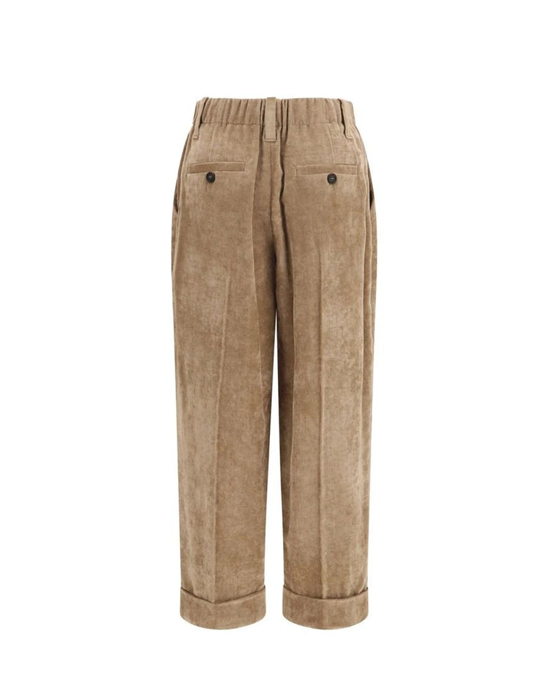 Brunello Cucinelli Trouser in brown, Viscose — view 2