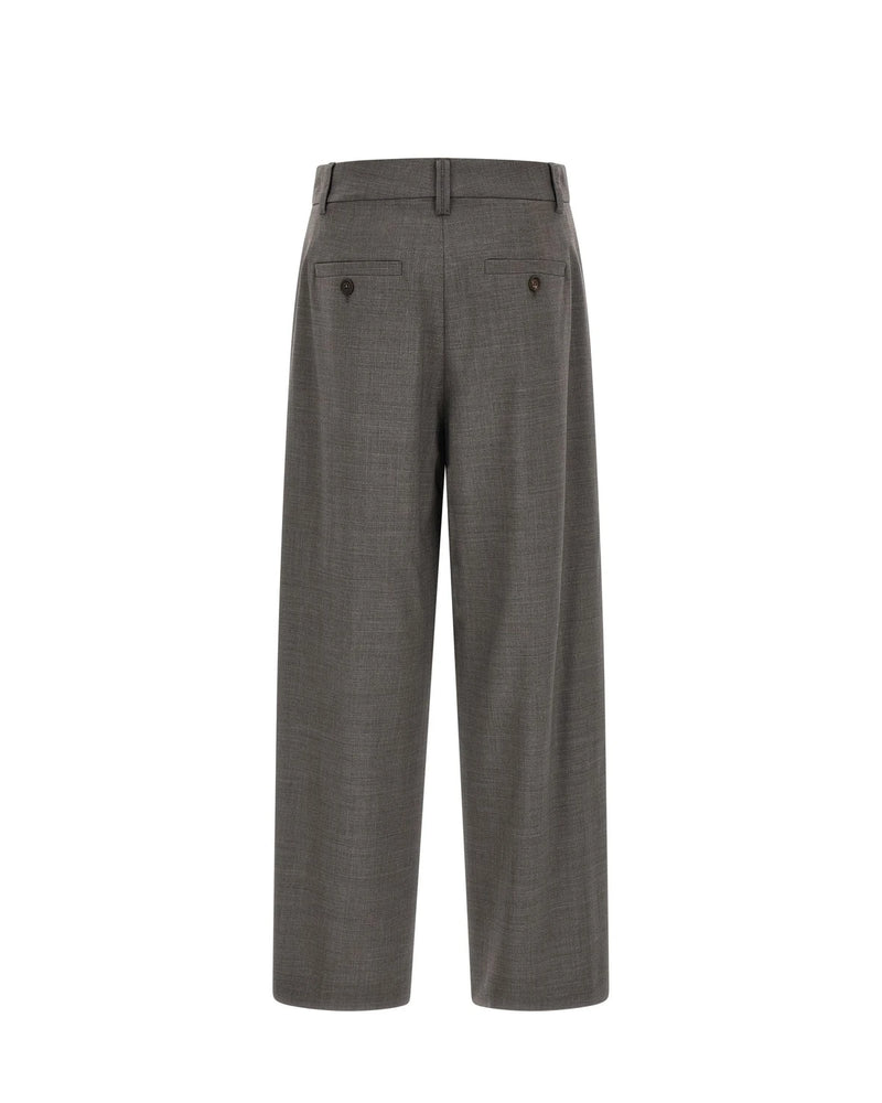 Brunello Cucinelli Trouser in gray, Virgin Wool — view 2