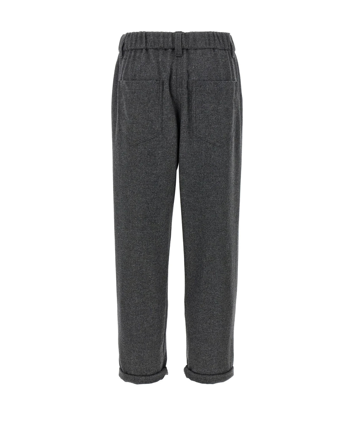 Brunello Cucinelli Trouser in gray, Virgin Wool — view 2