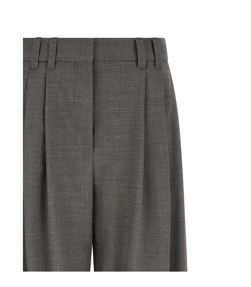 Brunello Cucinelli Trouser in gray, Virgin Wool — view 3