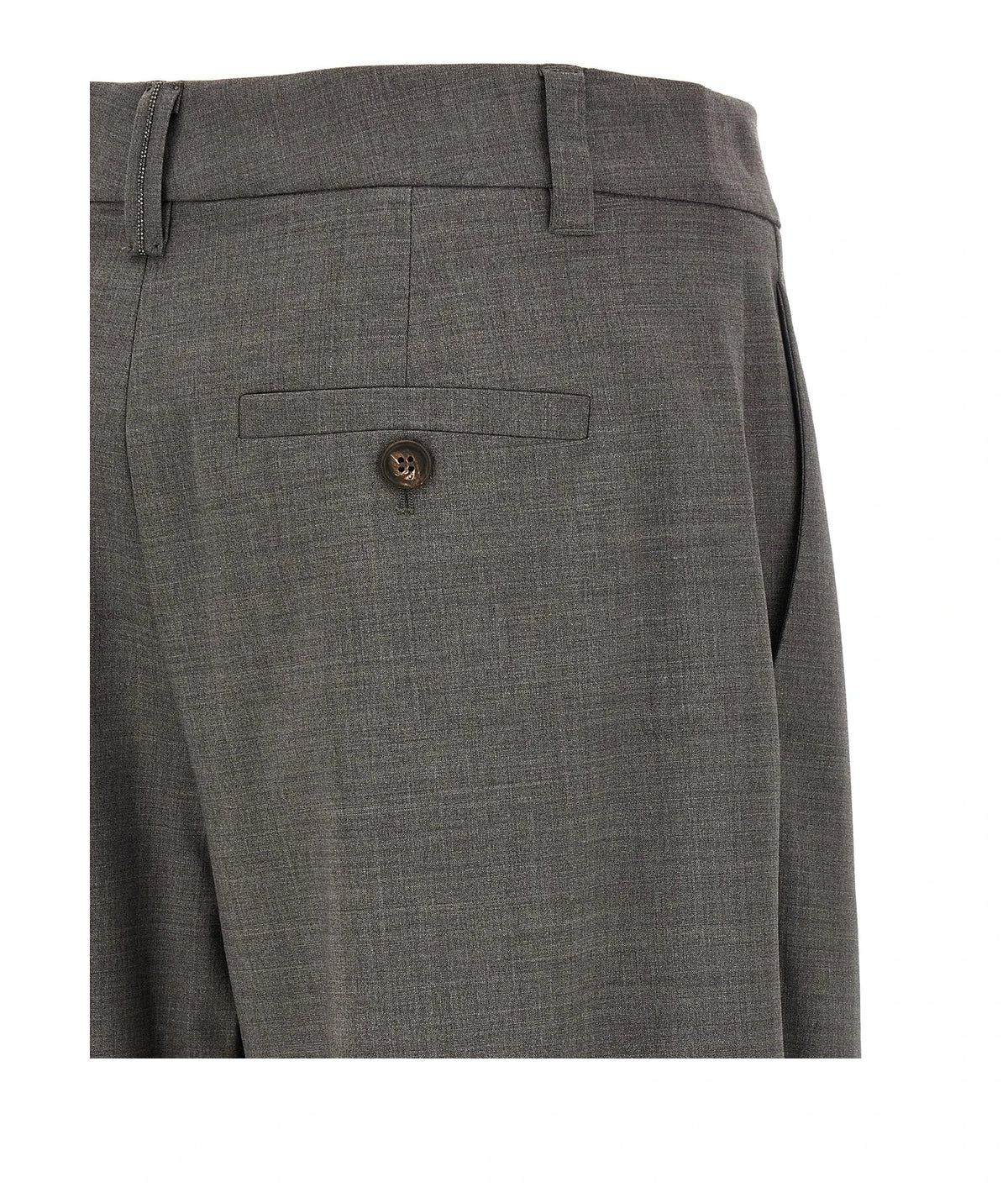 Brunello Cucinelli Trouser in gray, Virgin Wool — view 4