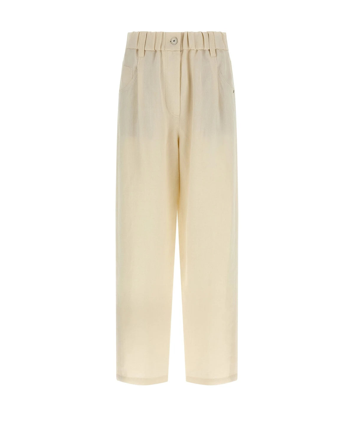 Brunello Cucinelli Trouser in white, Viscose