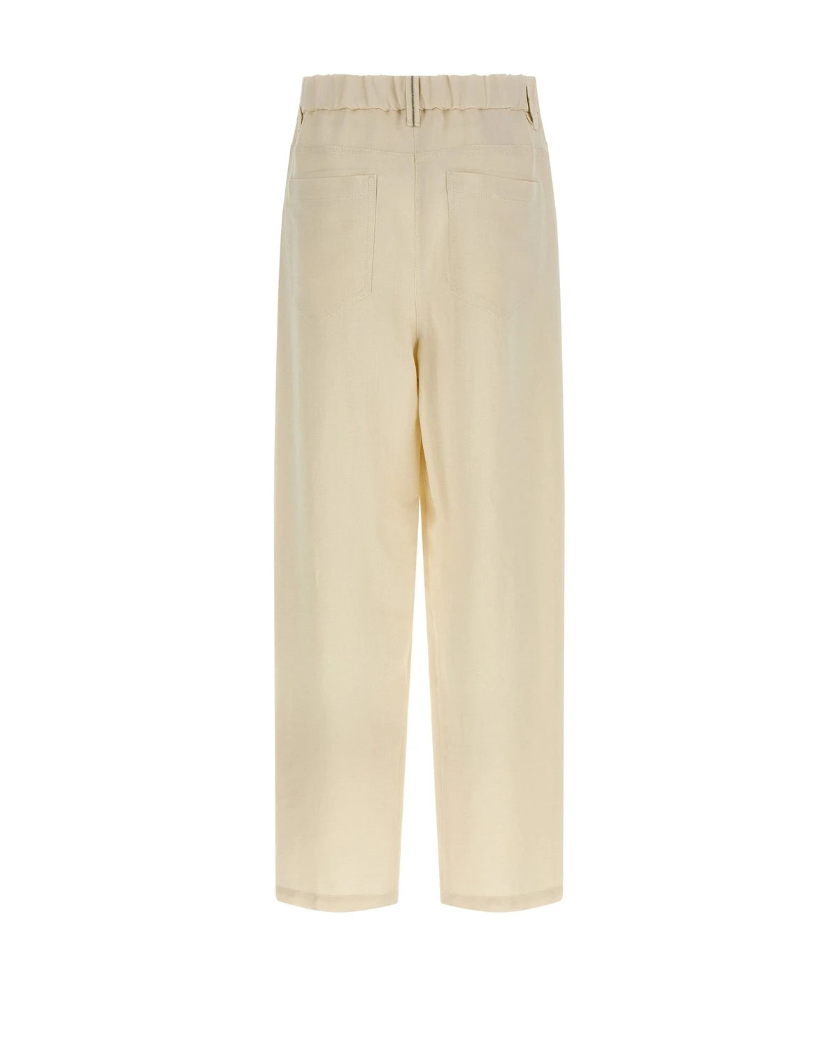 Brunello Cucinelli Trouser in white, Viscose — view 2