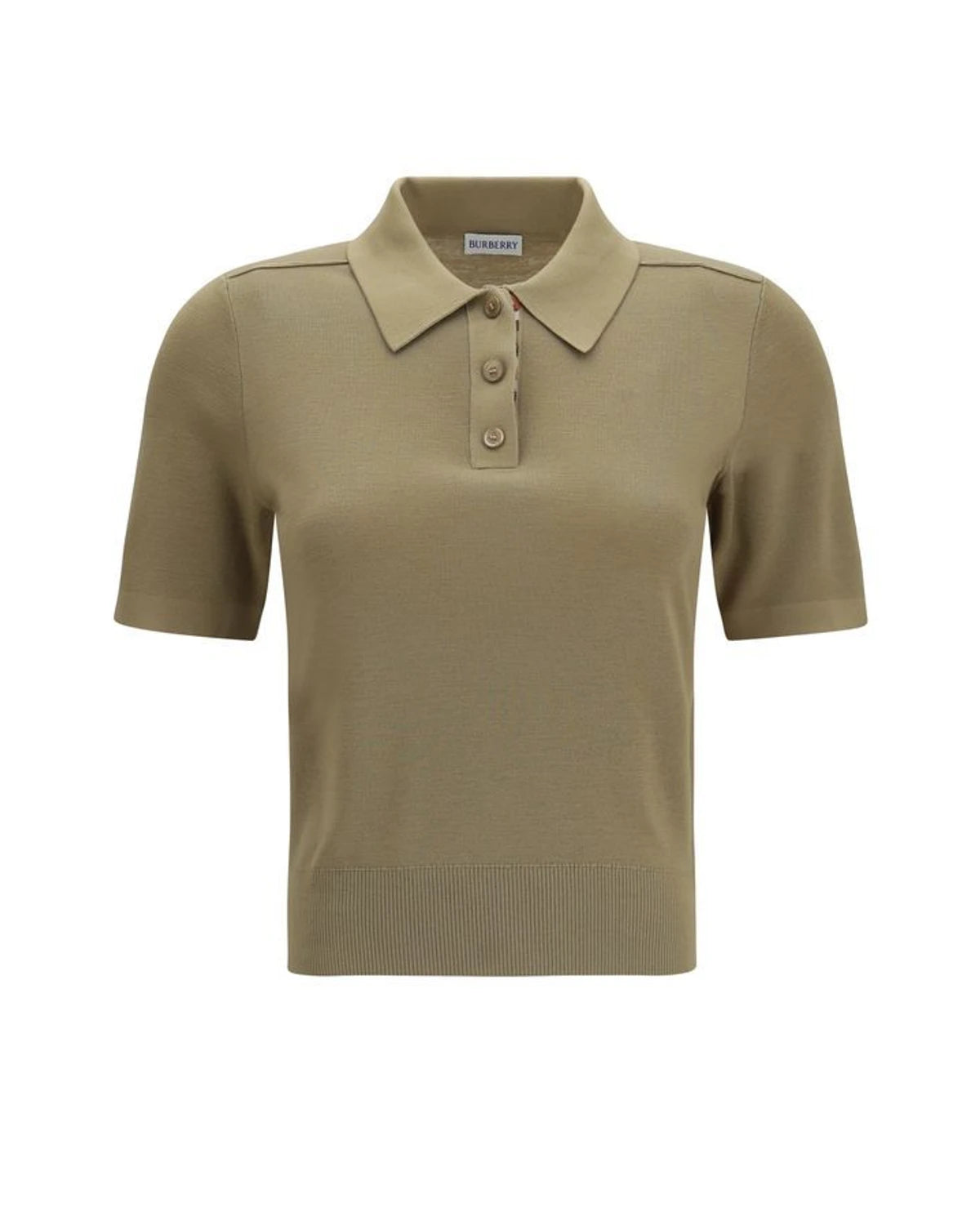 Burberry Henley Shirt in beige, Merino Wool