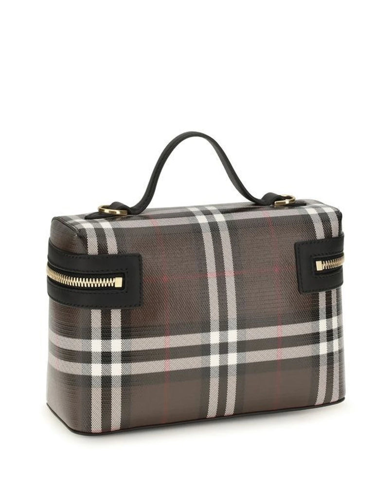 Burberry Makeup Bag in brown, Cotton — view 3