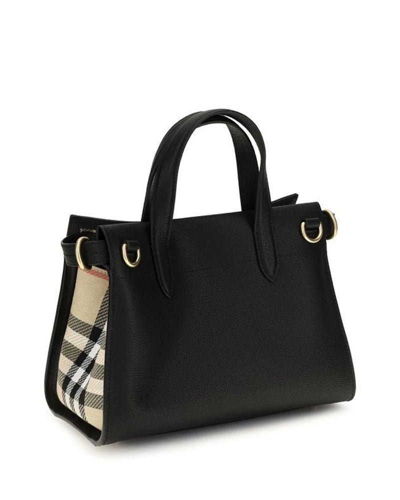 Burberry Satchel Bag in black, Cotton — view 3