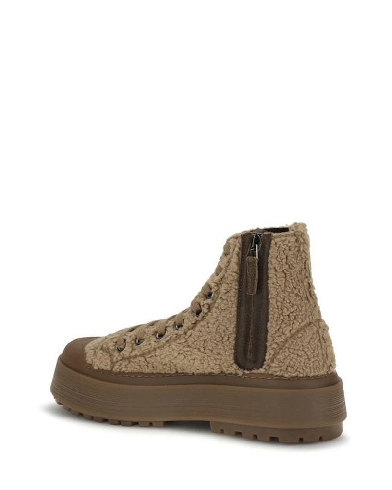 Casadei Sneakers in brown, Polyester — view 3
