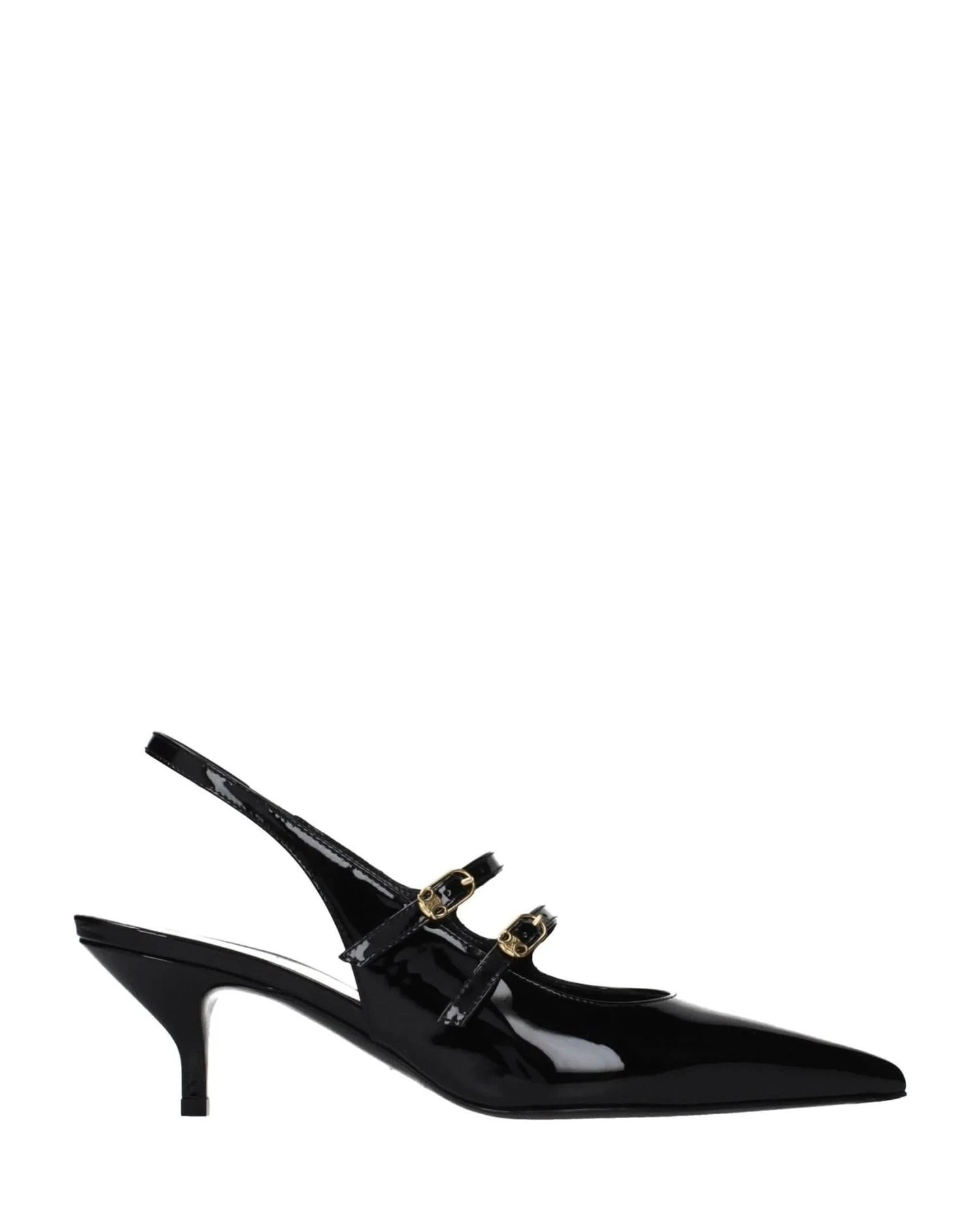 Celine Black Leather Sandals 