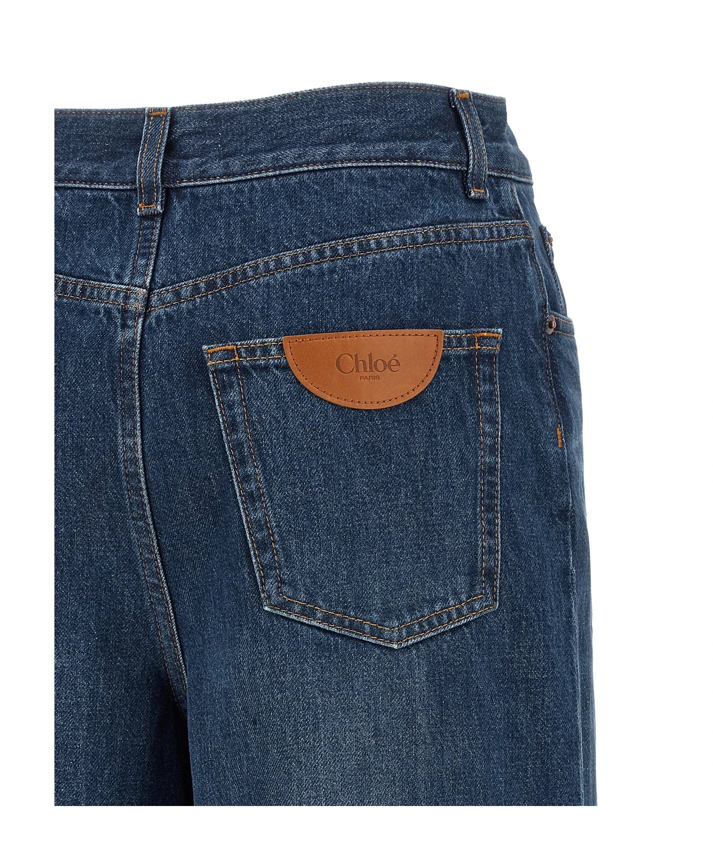 Chloé Jean in blue, Cotton — view 4