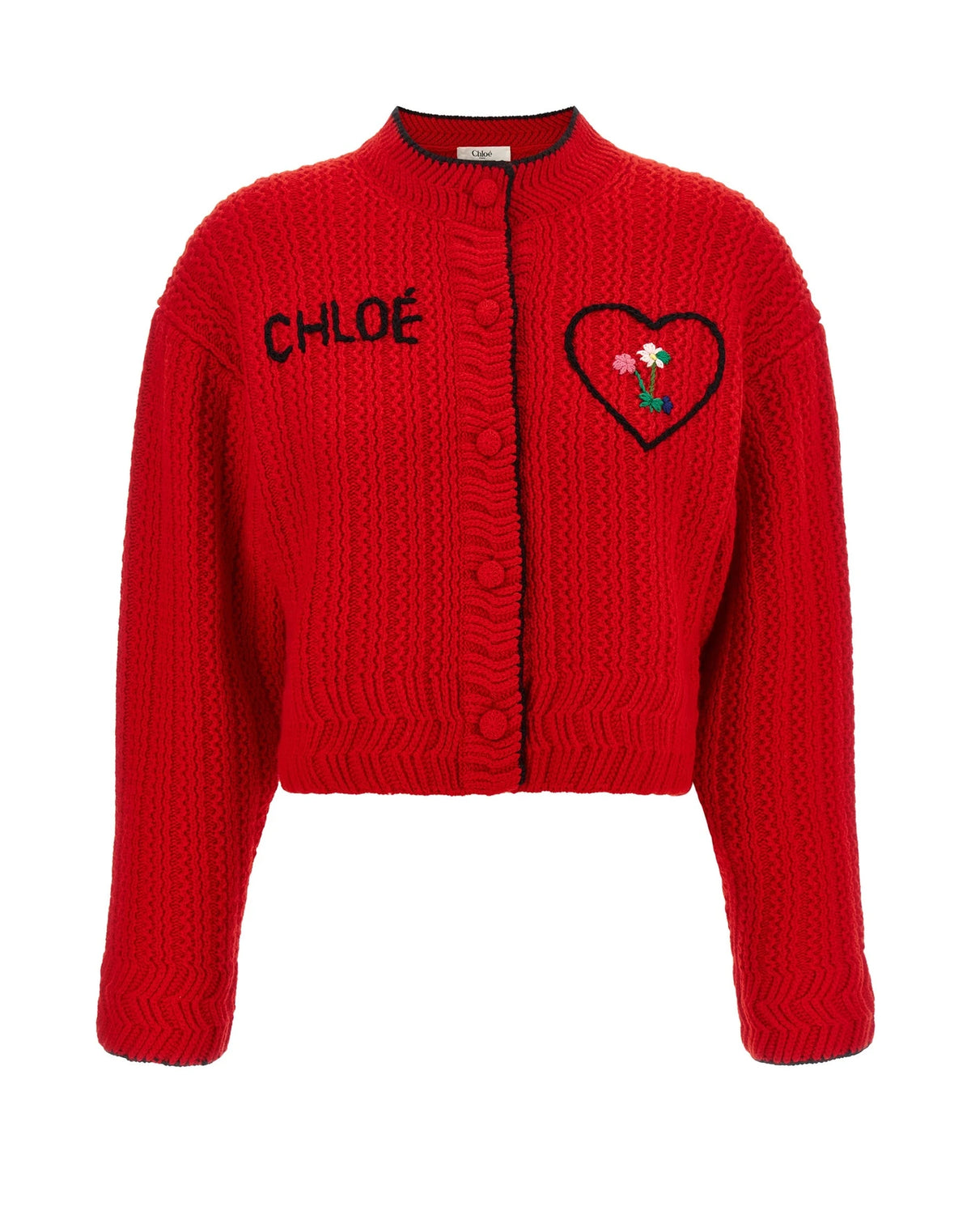 Chloé Sweater in red, Wool