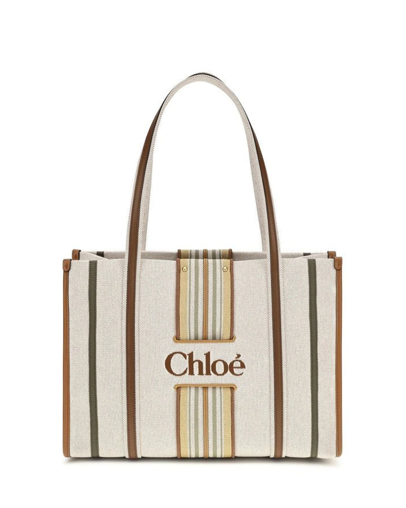 Chloé Tote Bag in beige, Cotton