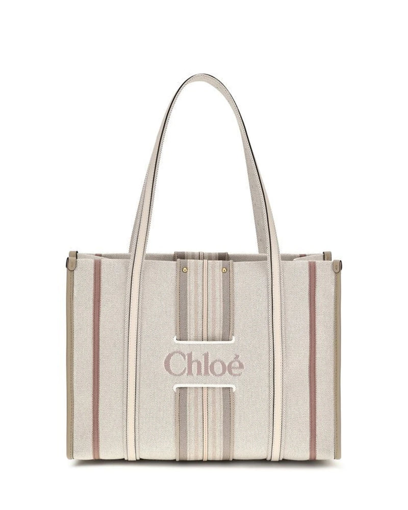 Chloé Tote Bag in beige, Cotton