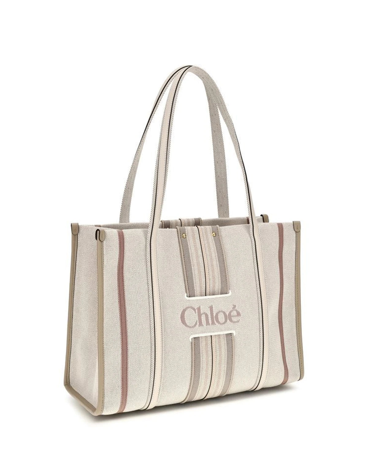 Chloé Tote Bag in beige, Cotton — view 2