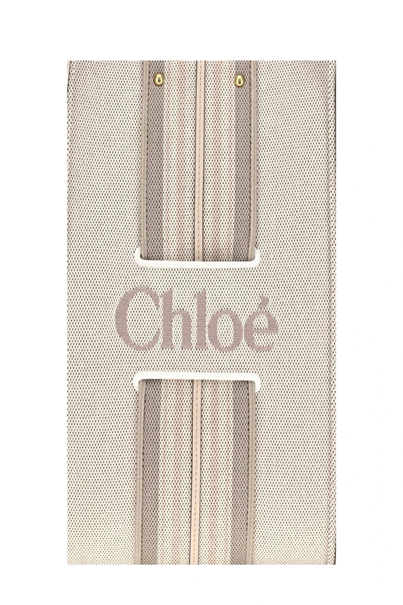 Chloé Tote Bag in beige, Cotton — view 4