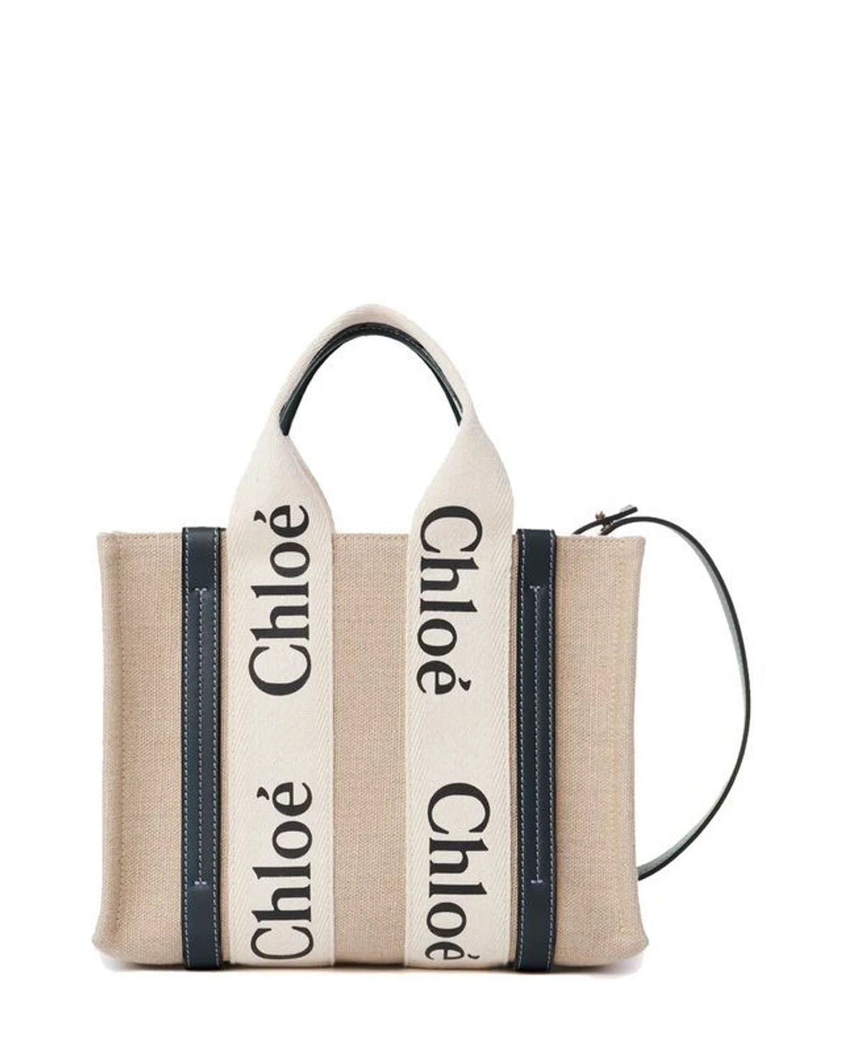 Chloé Tote Bag in beige, Linen