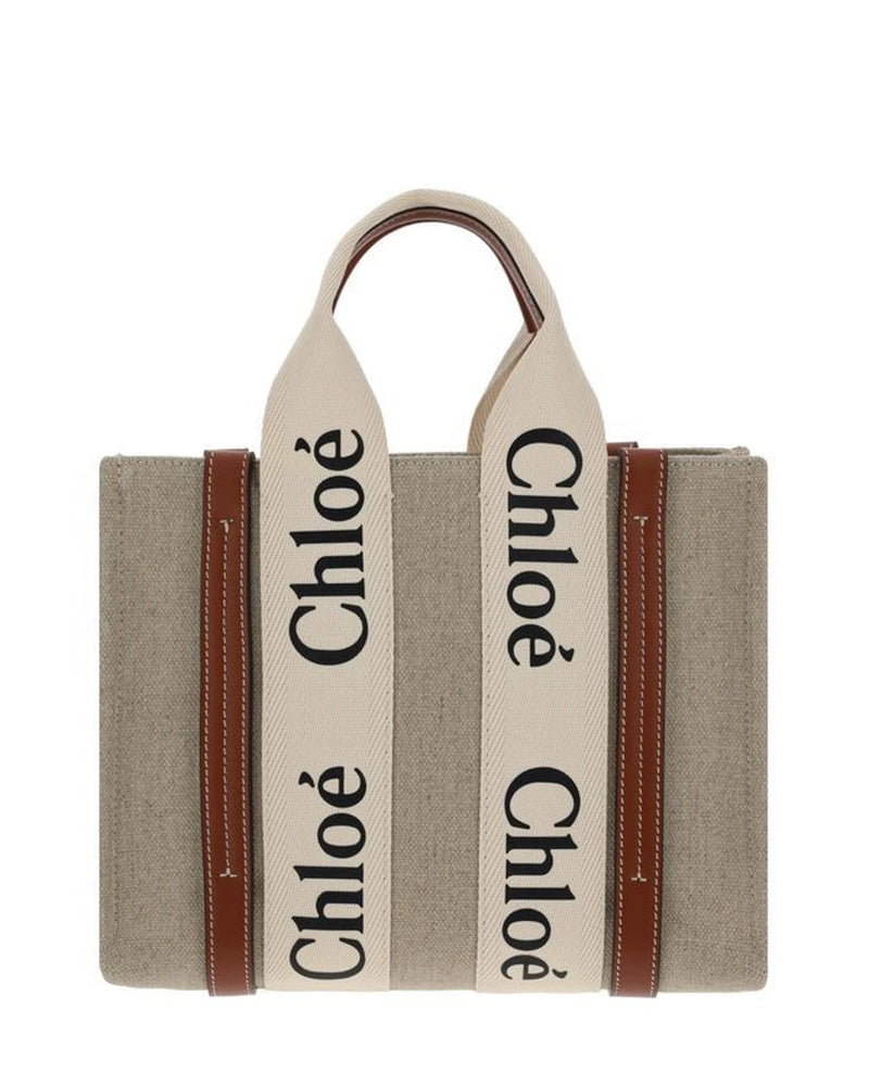 Chloé Tote Bag in brown, Linen