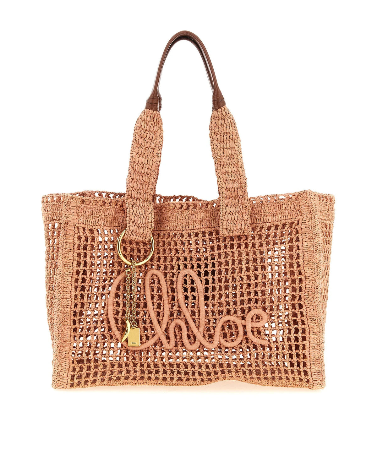 Chloé Tote Bag in pink, Raffia
