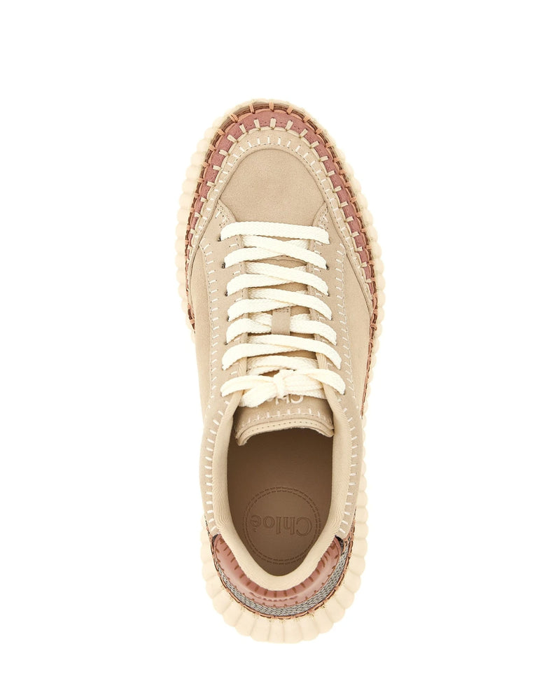 Chloé Wedges in beige, Polyester — view 4