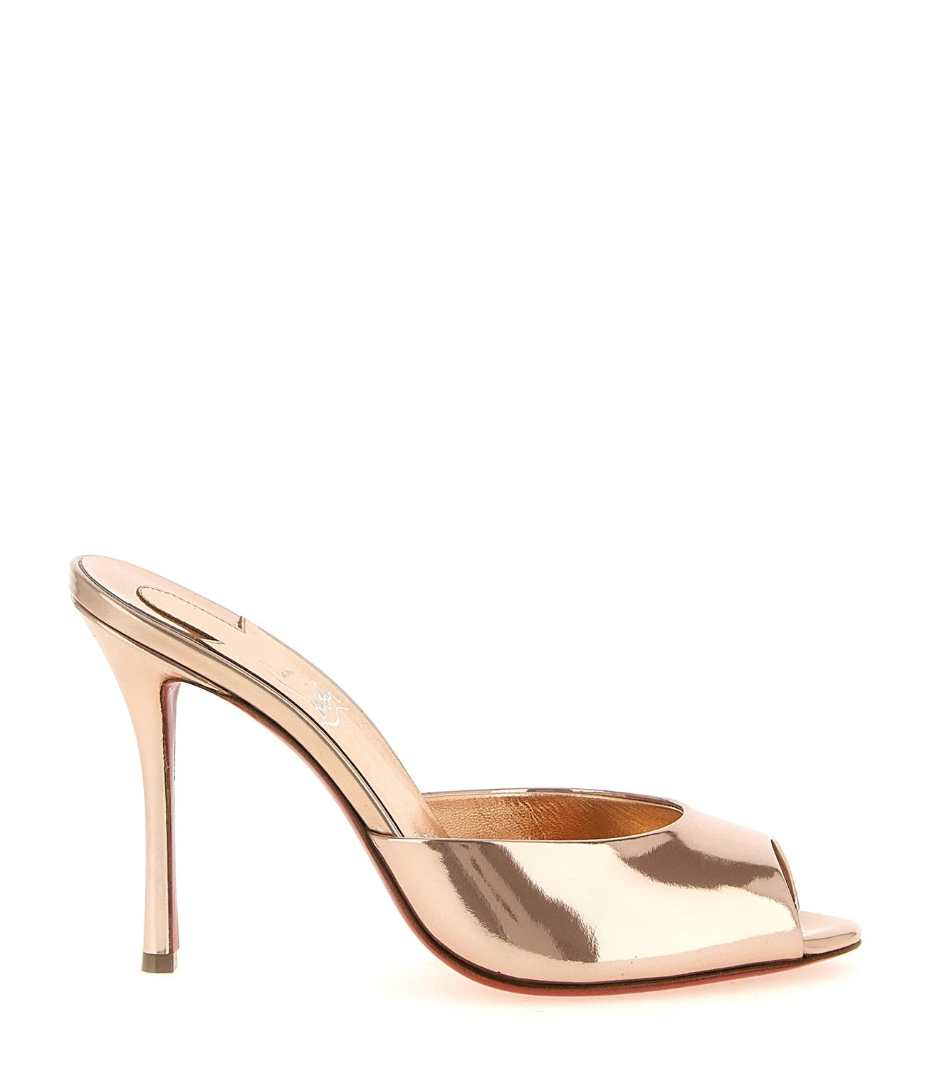 Christian Louboutin Gold Stiletto Sandals 