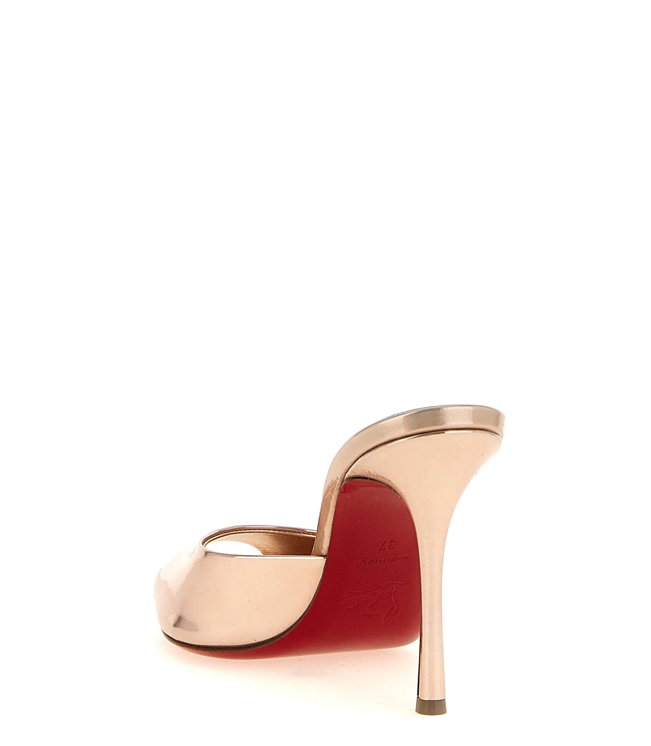 Christian Louboutin Gold Stiletto Sandals 