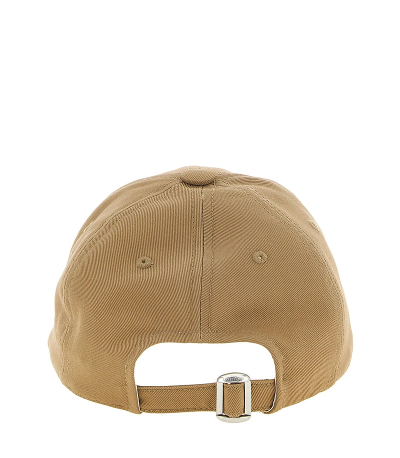Courrèges Baseball Cap in beige, Cotton — view 3