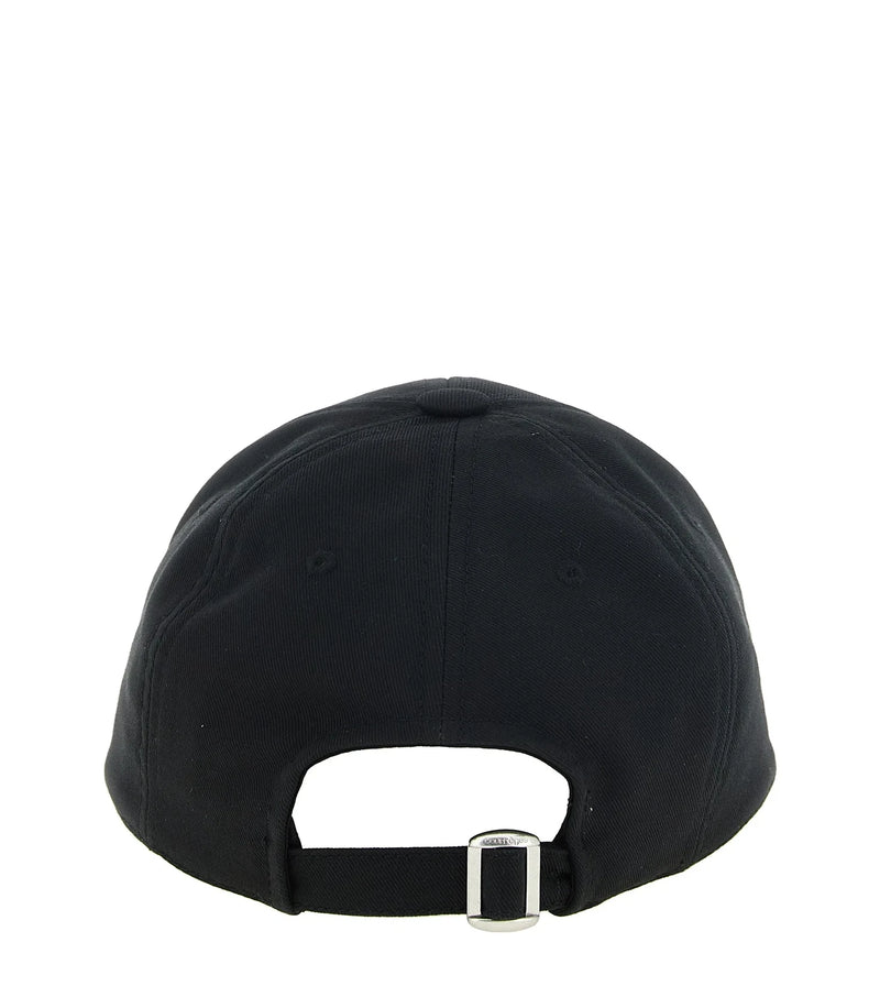 Courrèges Baseball Cap in black, Cotton — view 3