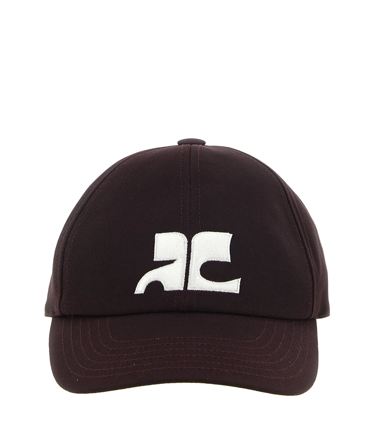 Courrèges Baseball Cap in red, Cotton